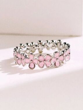 Pink Flower Ring S1448